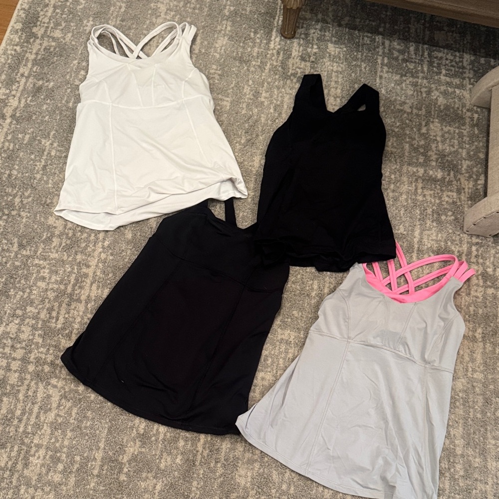 Four lululemon shirts - size 4